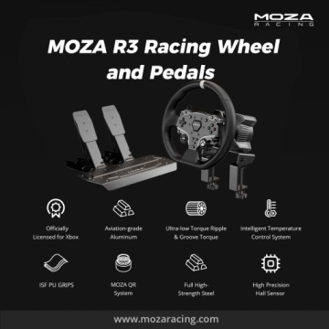 MOZA Racing R3 Bundle RS053 Руль с педалями для Xbox ПК