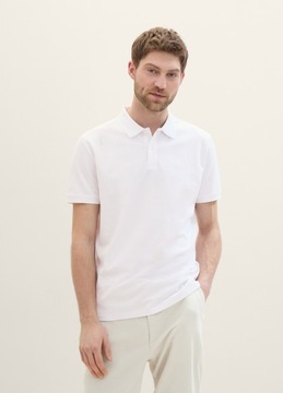 Tom Tailor Basic Polo With Contrast - White 1