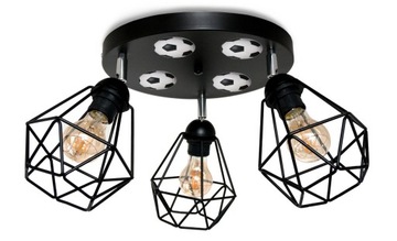 Lampa sufitowa MUNDIAL 3 DIAMOND druciak można LED