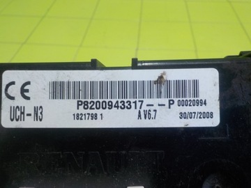 OPEL VIVARO A FACELIFT 09R MODUL UCH-N3 8200943317