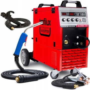 SPAWARKA MIGOMAT TRAFILUX TRAFIMIG 370C MMA 400V 350A 4X4 ALUMINIUM ZESTAW