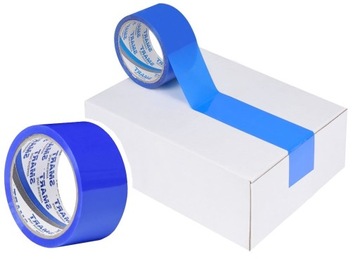 Taśma klejąca pakowa kolorowa SMART niebieska 48mm/50y akryl do paczek