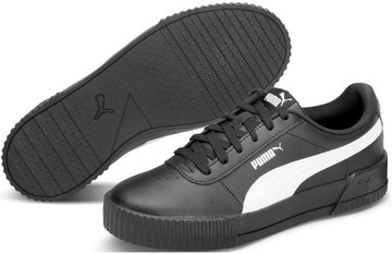 BUTY PUMA DAMSKIE SPORTOWE CZARNE CARINA ROZ 38,5