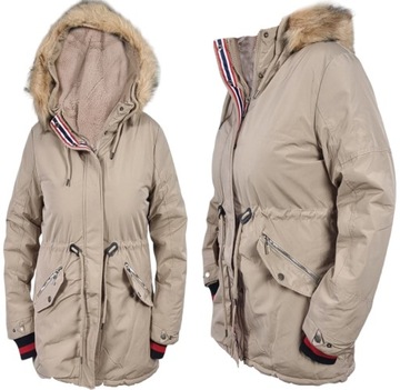 KURTKA ZIMOWA DAMSKA DŁUGA PARKA NA MISIU 6XL