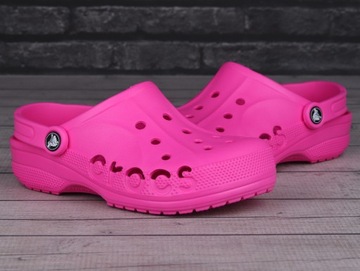 Klapki damskie, sportowe, chodaki Crocs Baya ELECTRIC PINK