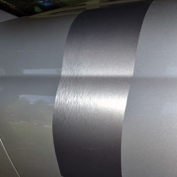 Фольга, матовый шпон серой стали, 150 см x 40 см