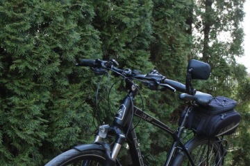 Велосипедное зеркало AJS Comfort Plus, складное.