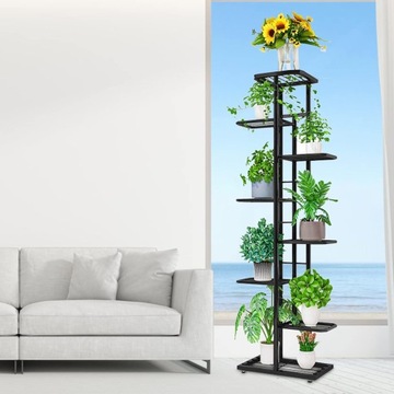 МЕТАЛЛИЧЕСКАЯ ПОДСТАВКА ДЛЯ ЦВЕТОВ 8-ЯРУСНАЯ ЭТАЖНАЯ ПОДСТАВКА ДЛЯ ЦВЕТОЧНЫХ ГОРШКОВ РАСТЕНИЙ ЦВЕТЫ 8Р