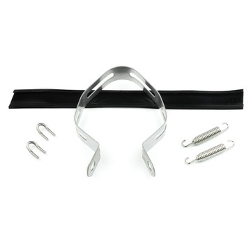 Спортивная выхлопная система, удлиненный глушитель 565 мм из карбона + наклейка Akrapovic