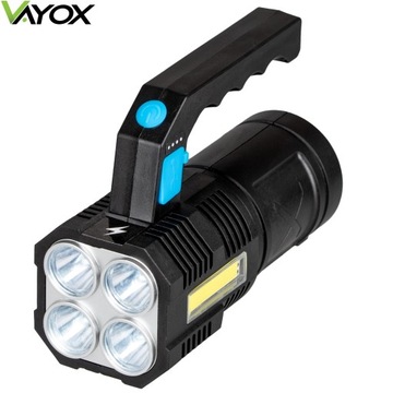 АККУМУЛЯТОРНЫЙ СВЕТОДИОДНЫЙ ФОНАРЬ, ПОИСК, ФАРА, VAYOX
