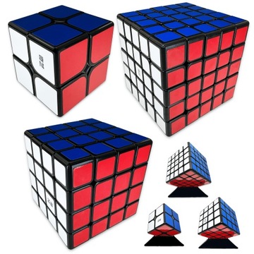 ZESTAW KOSTEK 2X2 + 4X4 + 5X5 QiYi ORYGINALNA PROFESJONALNA KOSTKA