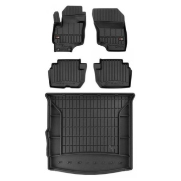 3D gumová sada koberců a rohožek Mitsubishi Outlander III 2012-2022 Hybrid