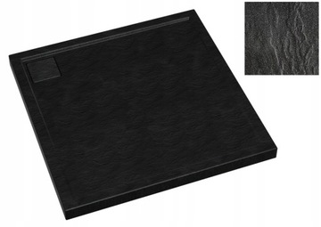 ДУШЕВАЯ КАБИНА 80x80 черная, поддон + термостат