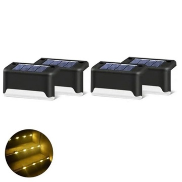 4/8 sztuk LED Solar lampa schodowa Yard Patio schodach kroki ogrodzenia kin