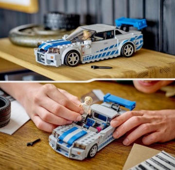 LEGO SPEED CHAMPIONS NISSAN SKYLINE ПОЛ УОКЕР FAST AND FURIOUS R34 GTR