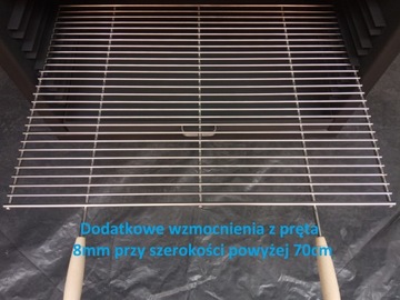 Решетка для гриля из нержавеющей стали, приваренная к НЕОБХОДИМОМУ РАЗМЕРУ, стержни диаметром 8 мм и 5 мм.