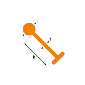 LABRET kolczyk ZŁOTY STAL 316L 1,2/8/3 mm