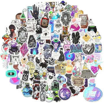 NAKLEJKI MOTYWACYJNE KLASYCZNE NAKLEJKI NA LAPTOP SCRAPBOOKING 100 szt. VB