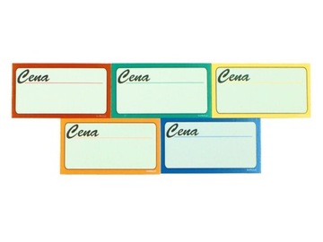 КАРТОННЫЕ ЦЕНОВЫЕ ДОСКИ, МАЛЕНЬКИЕ, 5,6x3,3см, 100шт, ОРАНЖЕВЫЙ