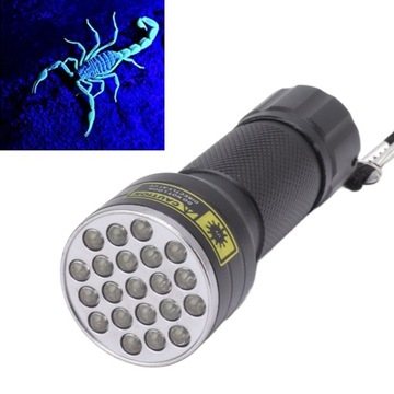 ТАКТИЧЕСКИЙ ФОНАРЬ С УФ-ДЕТЕКТОРОМ 21LED