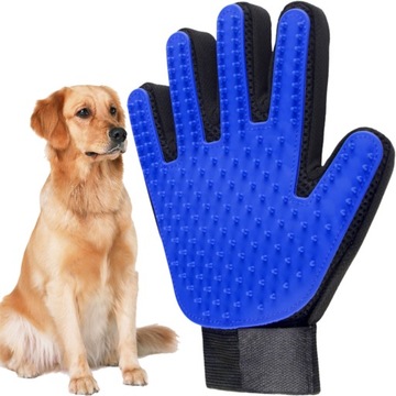 ПЕРЧАТОЧНАЯ ЩЕТКА ДЛЯ РАСЧЕСАНИЯ ШЕРСТИ СОБАКИ И КОШКИ