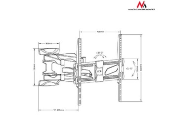 ВРАЩАЮЩАЯСЯ ПОДВЕСКА ДЛЯ ТЕЛЕВИЗОРА ПОДВЕСКА ДЛЯ ЖК-ТЕЛЕВЕЗА С LED-подсветкой
