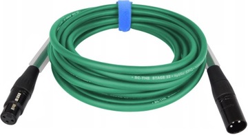SOMMER STAGE PRZEWÓD KABEL SYMETRYCZNY MIKROFONOWY XLR ROXTONE CZARNE 1m