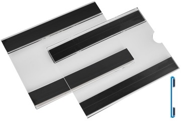 КАРМАН ДЛЯ ХРАНЕНИЯ ИЗ ПЛЕКСИ С МАГНИТНОЙ ЛЕНТОЙ С ВЫРЕЗОМ - УРОВЕНЬ А5