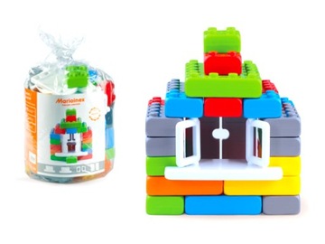 KLOCKI PLASTIK CEGŁY JUNIOR MARIOINEX 40 SZT 90230