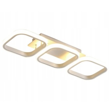 LAMPA SUFITOWA WISZĄCA LED PLAFON ŻYRANDOL MODERN 33W 4500K BIAŁA ZD118A