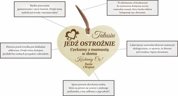 Подарок ко Дню отца, подвеска в машину