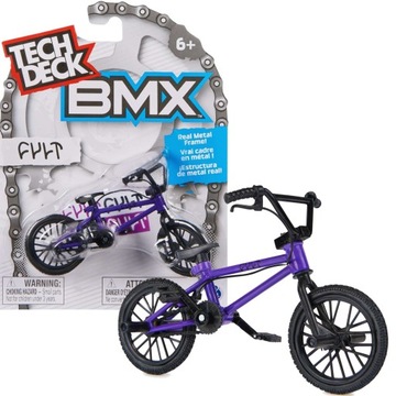 MINI BMX CULT BIKE ФИОЛЕТОВЫЙ ФИНГЕРБАЙК + НАКЛЕЙКИ TECH DECK