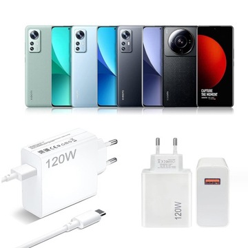 БЫСТРОЕ ЗАРЯДНОЕ УСТРОЙСТВО USB 120 Вт ДЛЯ ТЕЛЕФОНА Xiaomi 13T 13 12T 11T Mi Turbo Charge