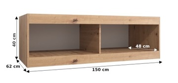 Удлинитель 150 см для шкафа-купе с раздвижными дверями.