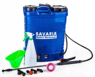 Opryskiwacz akumulatorowy 16L Bavaria zestaw + 1l opryskiwacz