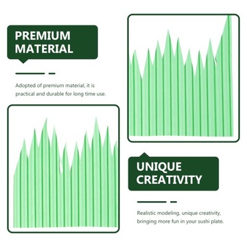 Украшение тарелки для суши Овен Украшение из травы