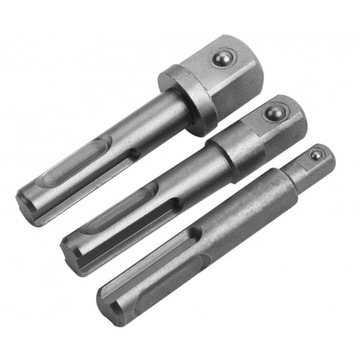 TOLSEN Adaptery na nasadki SDS+ 1/4, 3/8, 1/2
