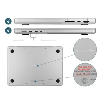 Жесткий чехол для Apple MacBook Pro 14 A2442 A2779 A2918 A2992