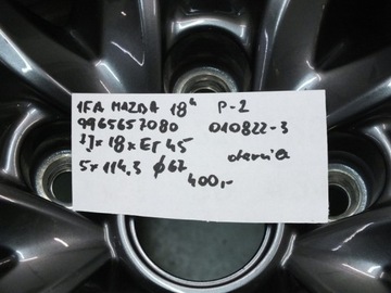 1FA DISK 18 MAZDA 5X114,3 ET45 7J O67 9965657080