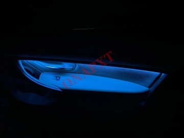 MODRÝ ORANŽOVÝ 2 BARVY DO NEONOVYCH DVEŘE VNITŘNÍ BMW SERIE 3 F30 2012-2018
