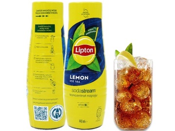 SYROP SODASTREAM LIPTON LEMON ICE TEA DO SATURATORA 9L NAPOJU z 440ml