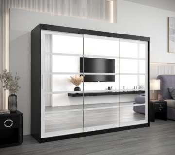 Шкаф-купе трехдверный со штангой R2 250 см.