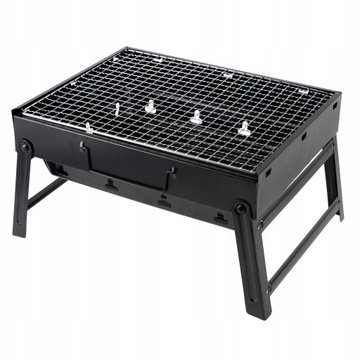 GRILL TURYSTYCZNY PRZENOŚNY SKŁADANY WALIZKA KEMPINGOWY RUSZT GRILL&CHILL