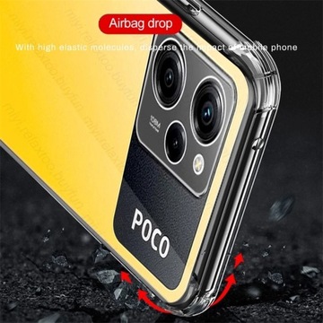 Для Poco X5 Pro 5G чехол прозрачные мягкие подушки безопасности