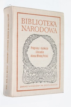 PROGRAMY I DYSKUSJE LITERACKIE MŁODEJ POLSKI