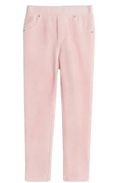 COOL CLUB Legginsy, jegginsy dziewczęce welurowe roz 98 cm