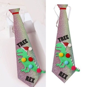 Двусторонний галстук для вечеринки с пайетками и бантом для ребенка