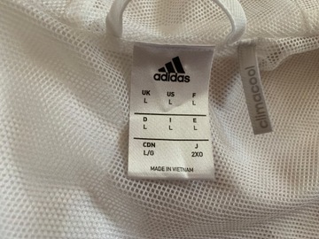 Adidas świetna kurteczka męska_sport biała L