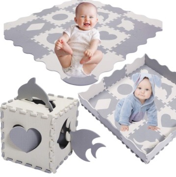 Pěnová Podložka Pro Miminka , Dětské Puzzle 120X120, Vzdělávací, Skládací, XXL