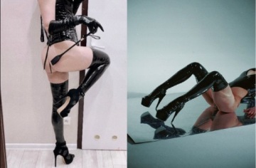 Сексуальный женский наряд Мини-платье ЧЕРНЫЙ ЖЕНСКИЙ КОСТЮМ ПЛАТЬЕ S/M